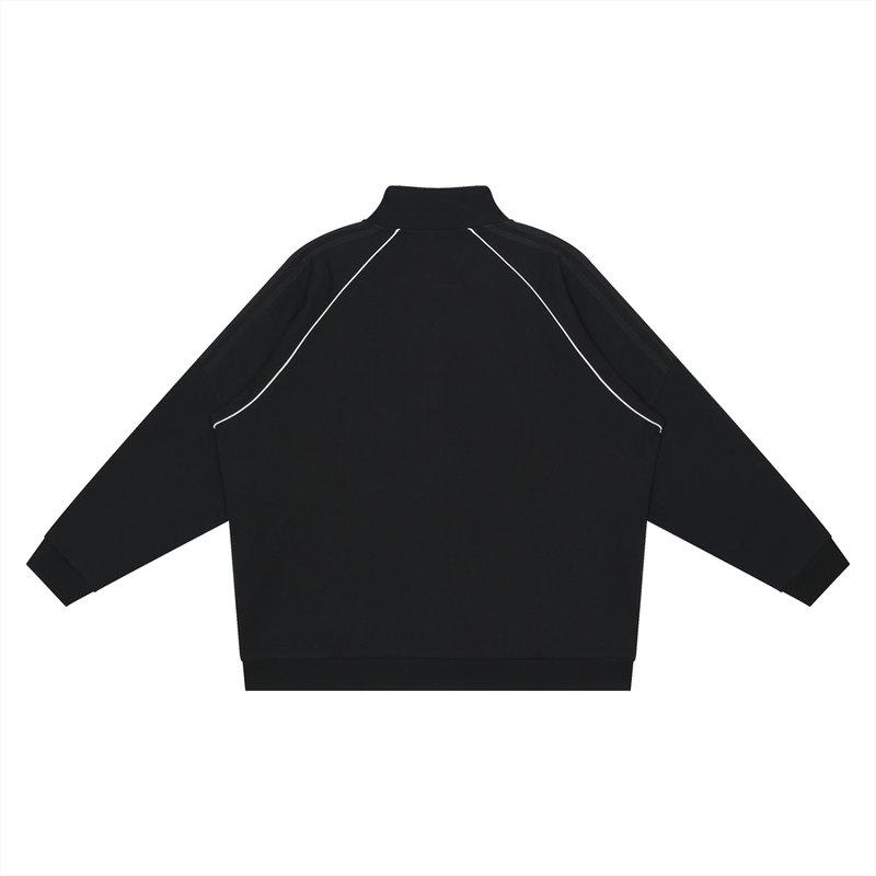 Classic Reflection Striped Raglan Sleeve Jacket