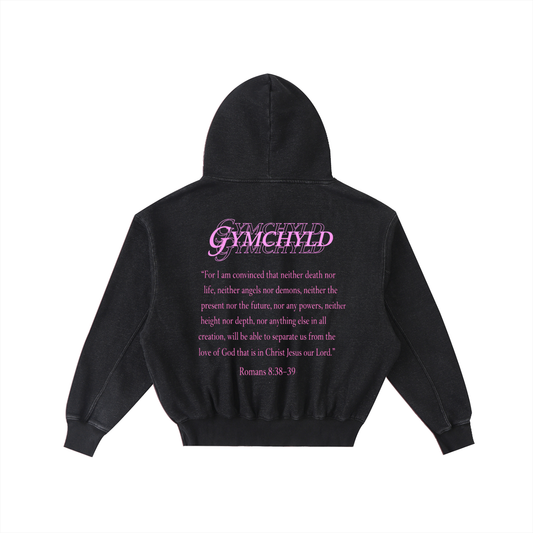 Romans 8:38-39 Washed Fleece Hoodie