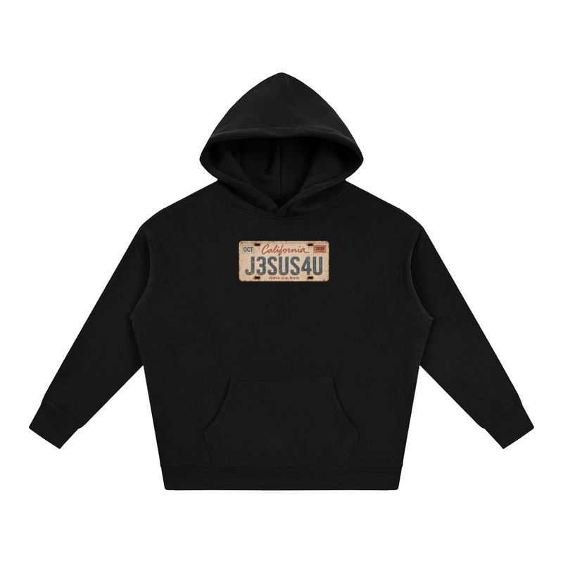 Jesus License Plate Hoodie