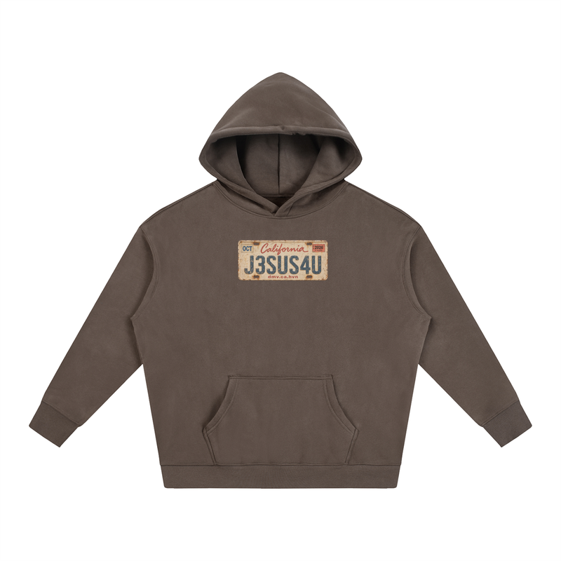 Jesus License Plate Hoodie