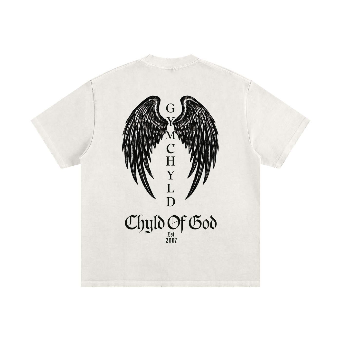 GymChyld "Chyld Of God" Angel Wing T-Shirt