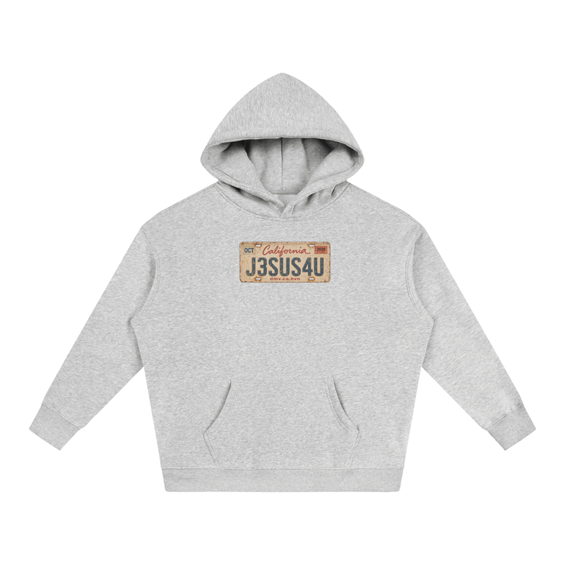 Jesus License Plate Hoodie