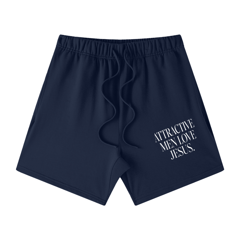 Attractive Men Love Jesus Cotton Shorts