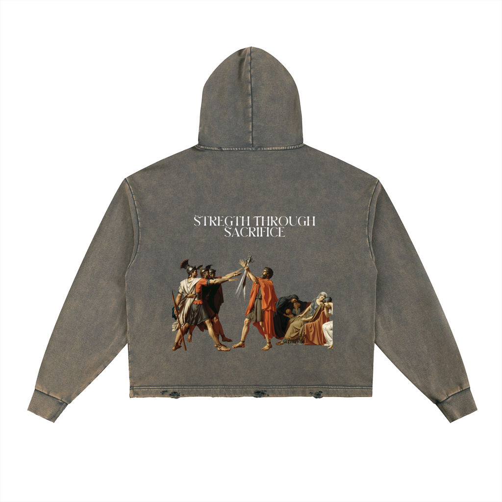 GymChyld "War" Vintage Washed Heavyweight Hoodie