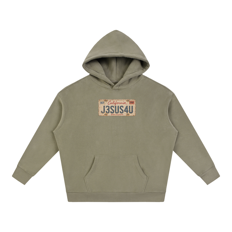 Jesus License Plate Hoodie