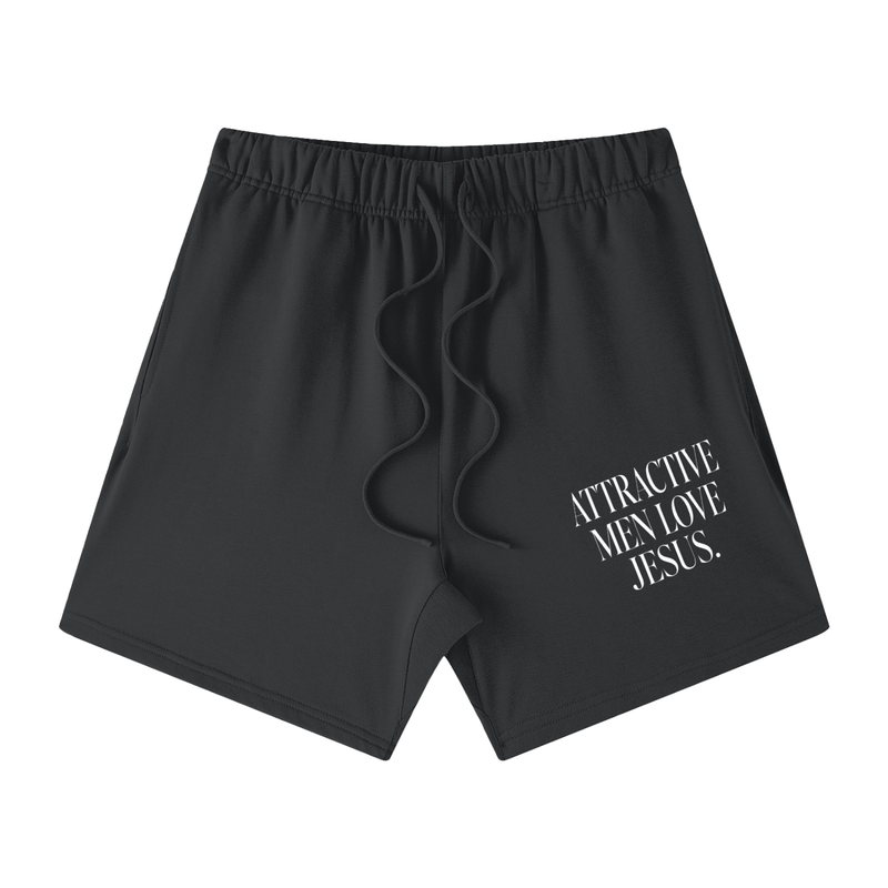 Attractive Men Love Jesus Cotton Shorts