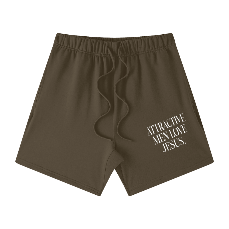 Attractive Men Love Jesus Cotton Shorts