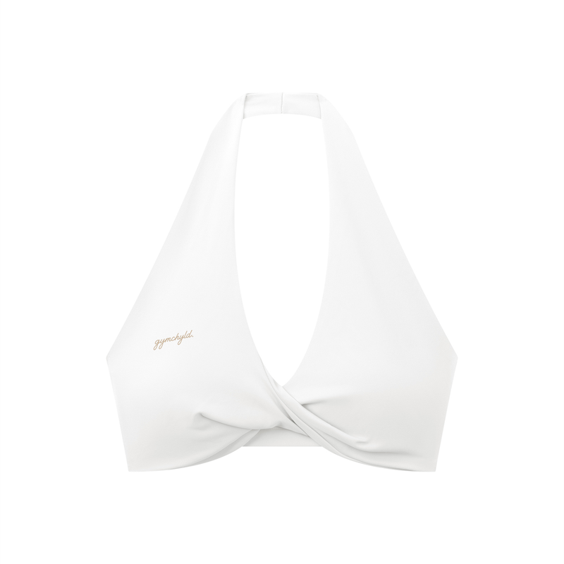 gymchyld. Pleated Halter Sports Bra