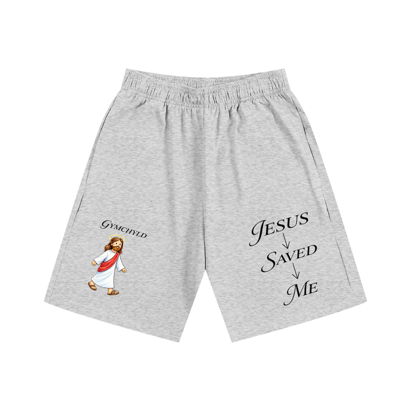 Jesus Saved Me Heavyweight Cotton Shorts