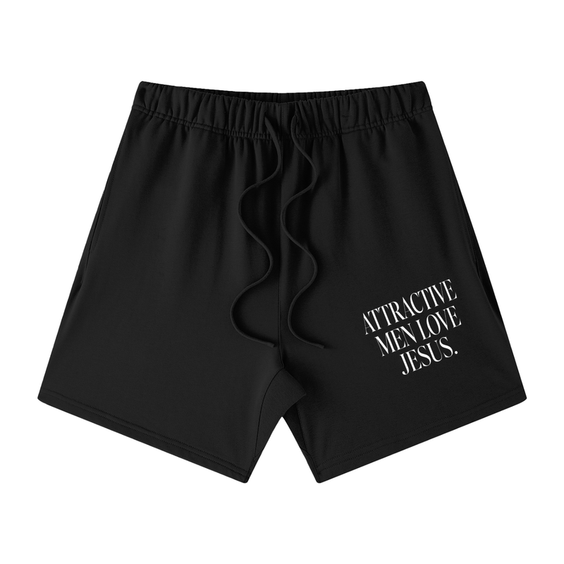 Attractive Men Love Jesus Cotton Shorts