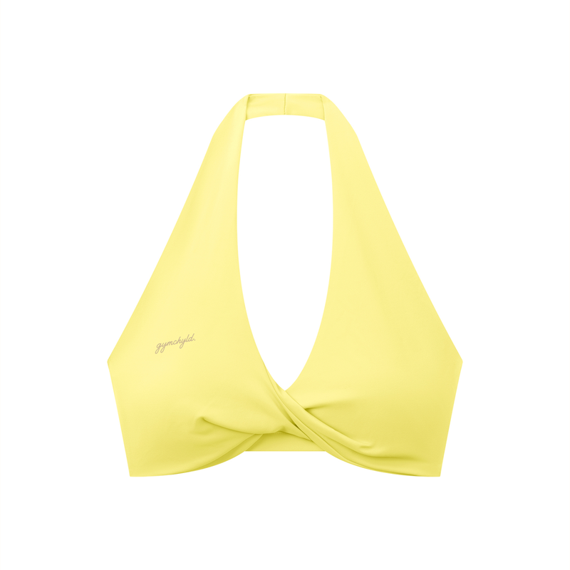 gymchyld. Pleated Halter Sports Bra