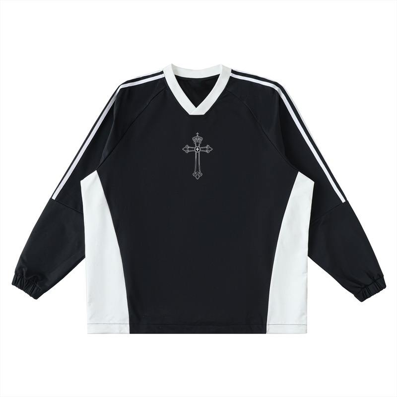 The Catholic V-Neck Long-Sleeve T-Shirt
