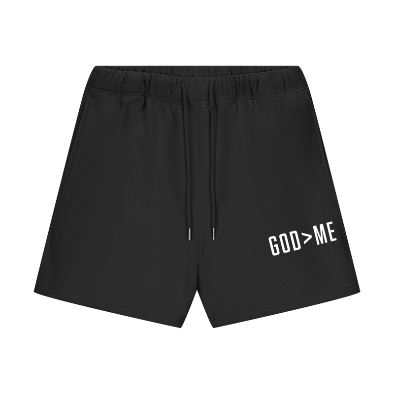God>Me Black Fit Shorts