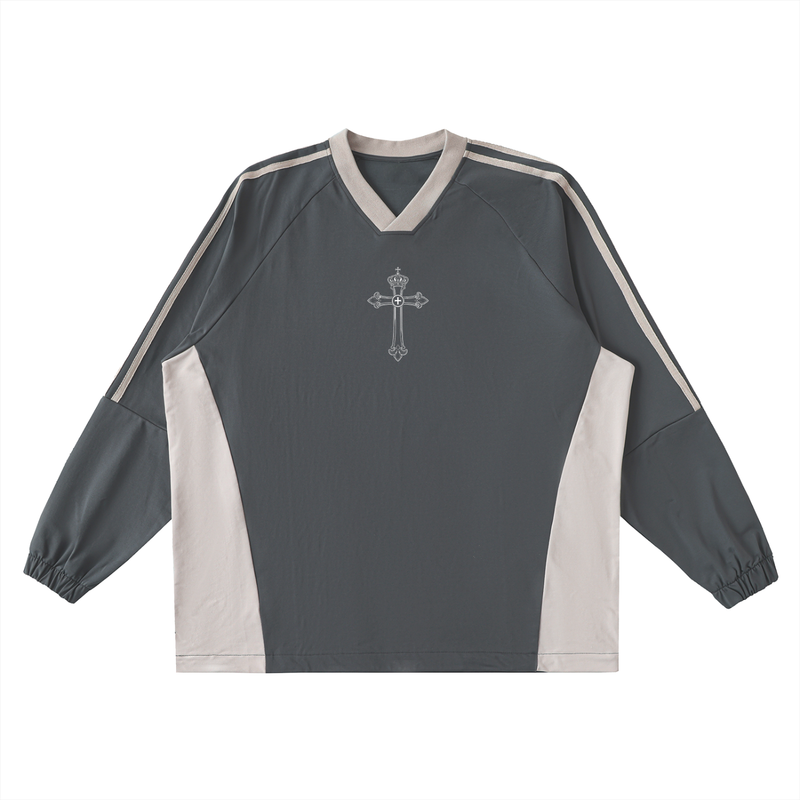 The Catholic V-Neck Long-Sleeve T-Shirt