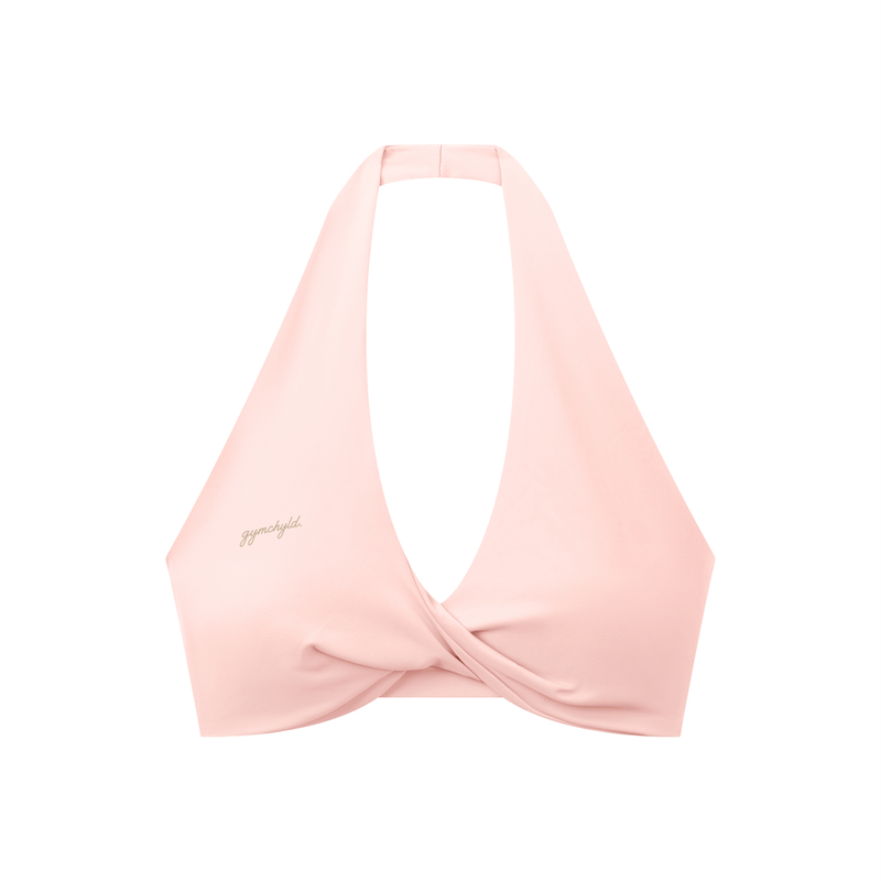 gymchyld. Pleated Halter Sports Bra